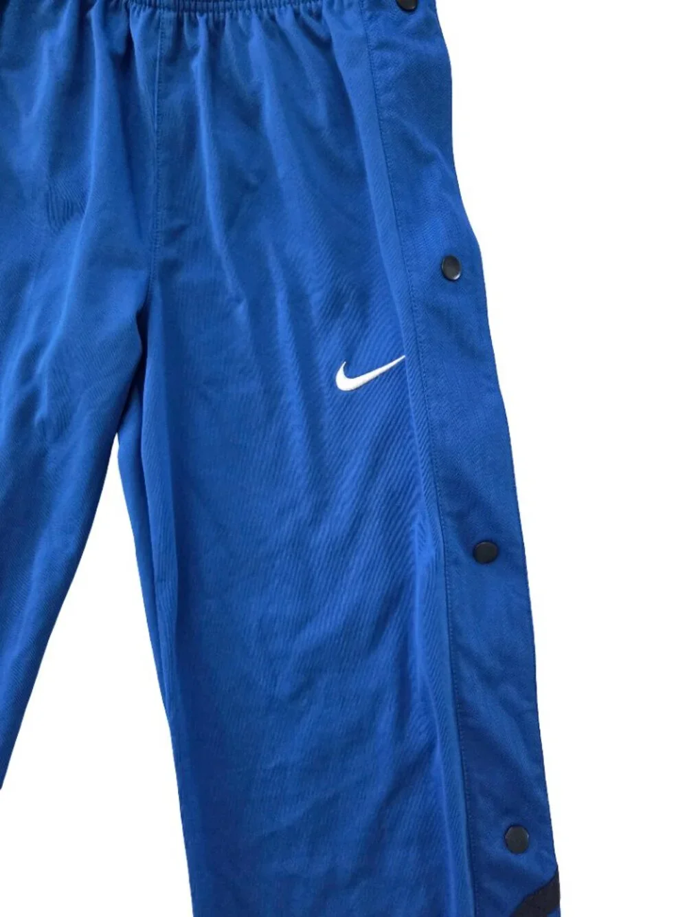 Nike Youth Large Snap Away Basketball Warm Up Pants Blue Athletic Track Joggers